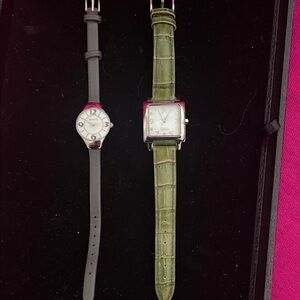 Silpada Gray and Green Wristwatch Set